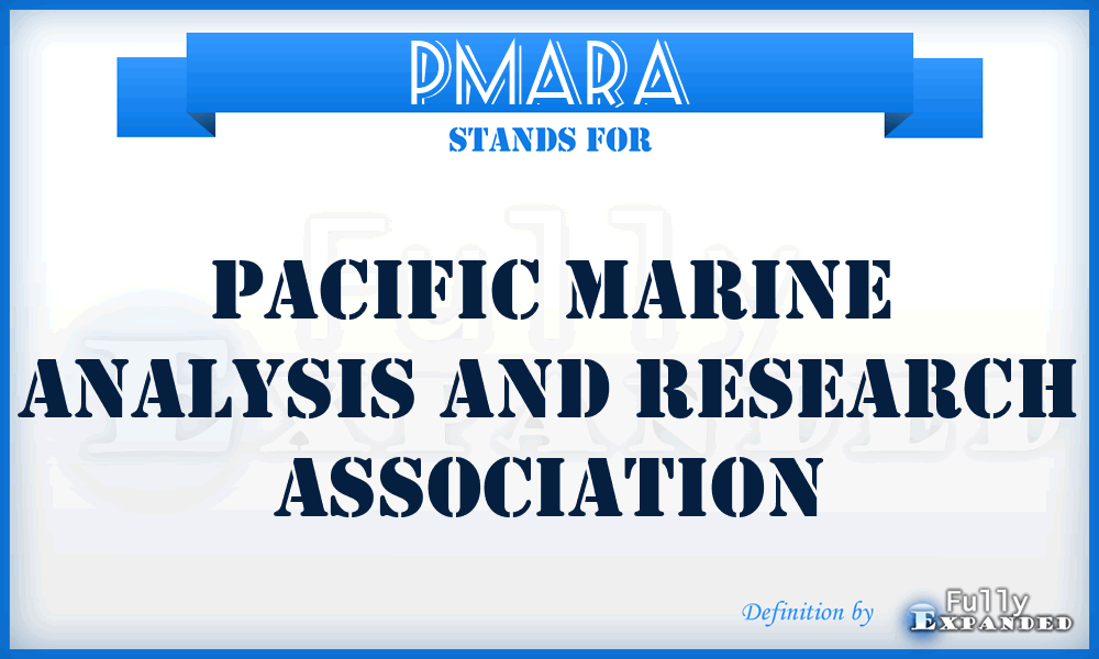 PMARA - Pacific Marine Analysis and Research Association