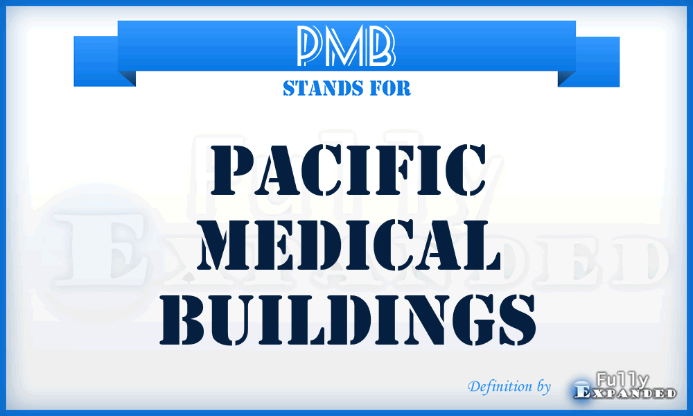 PMB - Pacific Medical Buildings