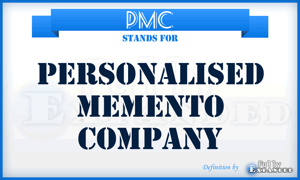 PMC - Personalised Memento Company