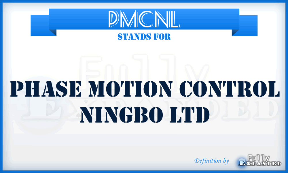 PMCNL - Phase Motion Control Ningbo Ltd