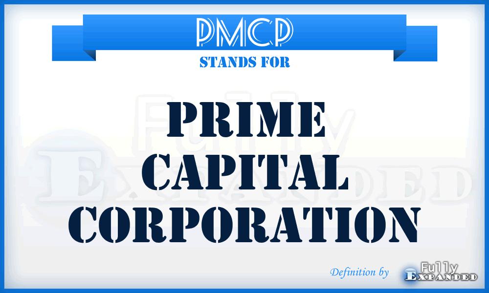 PMCP - Prime Capital Corporation