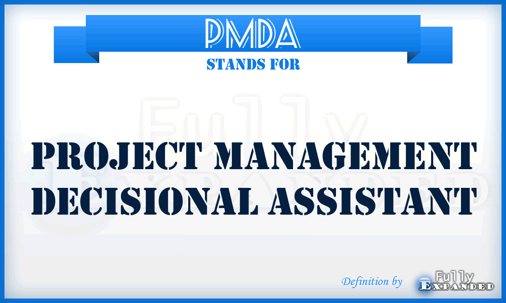 PMDA - Project Management Decisional Assistant