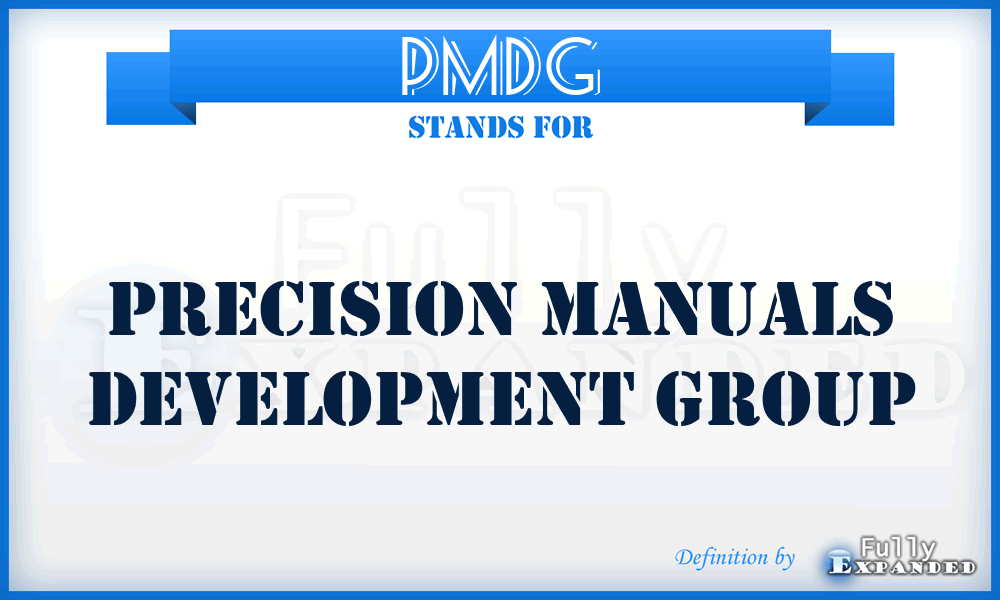 PMDG - Precision Manuals Development Group