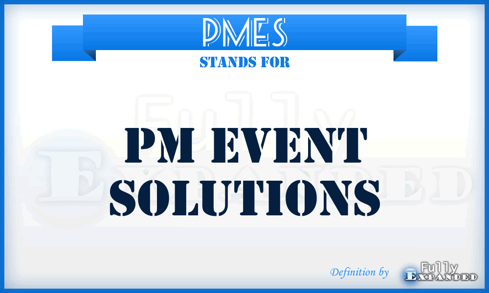 PMES - PM Event Solutions