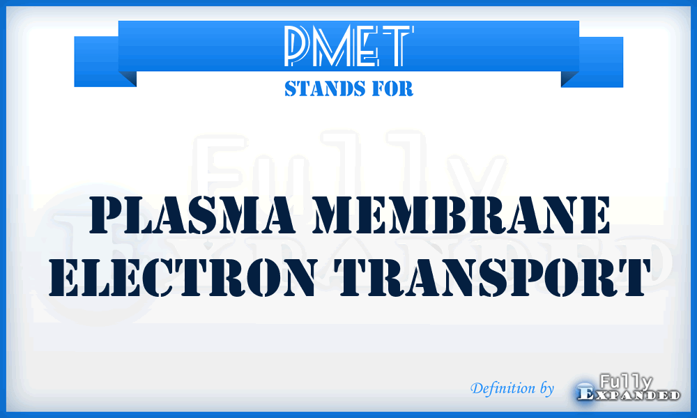 PMET - plasma membrane electron transport