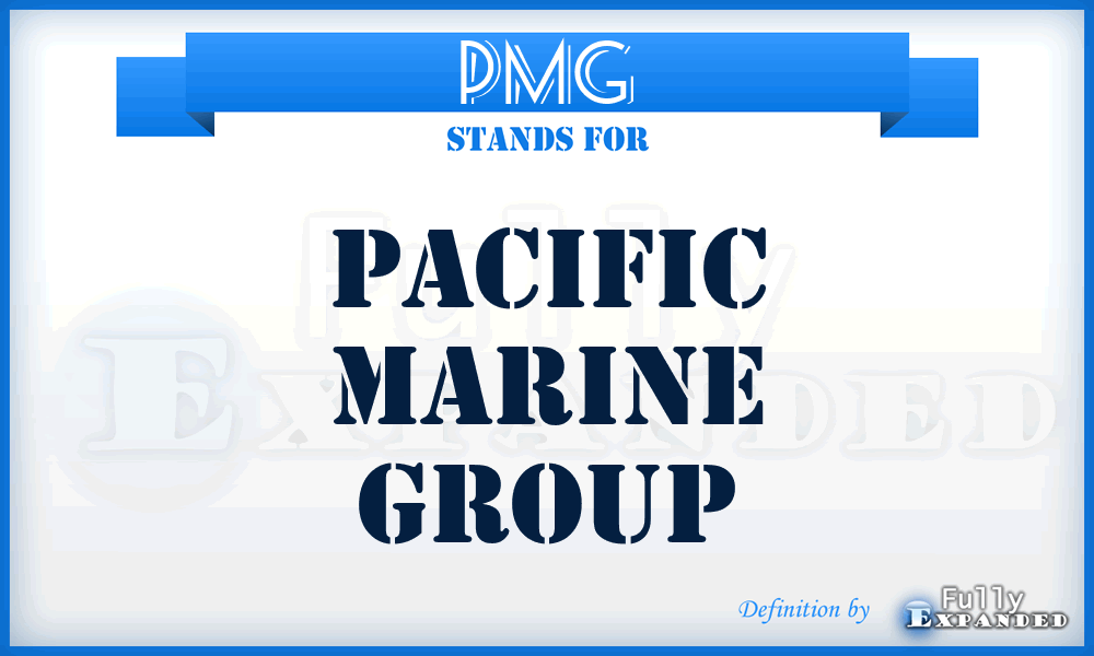 PMG - Pacific Marine Group