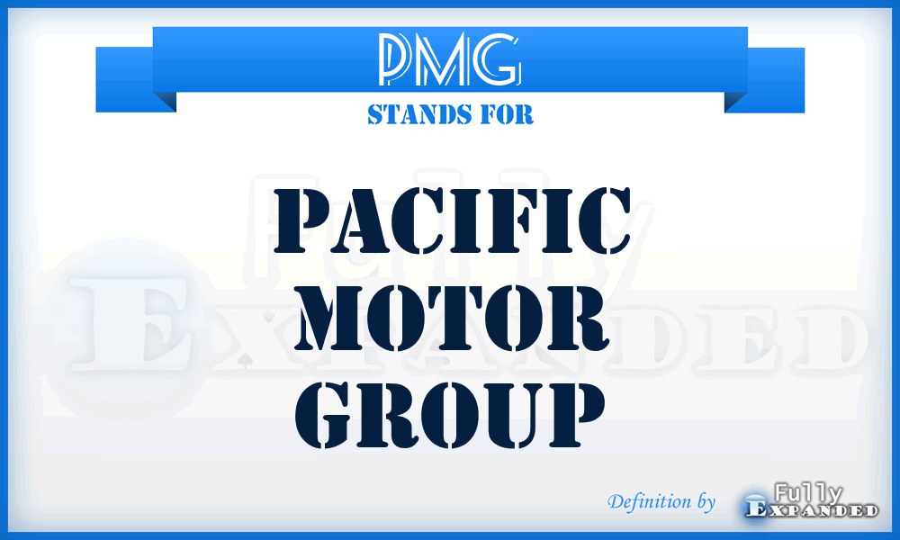 PMG - Pacific Motor Group