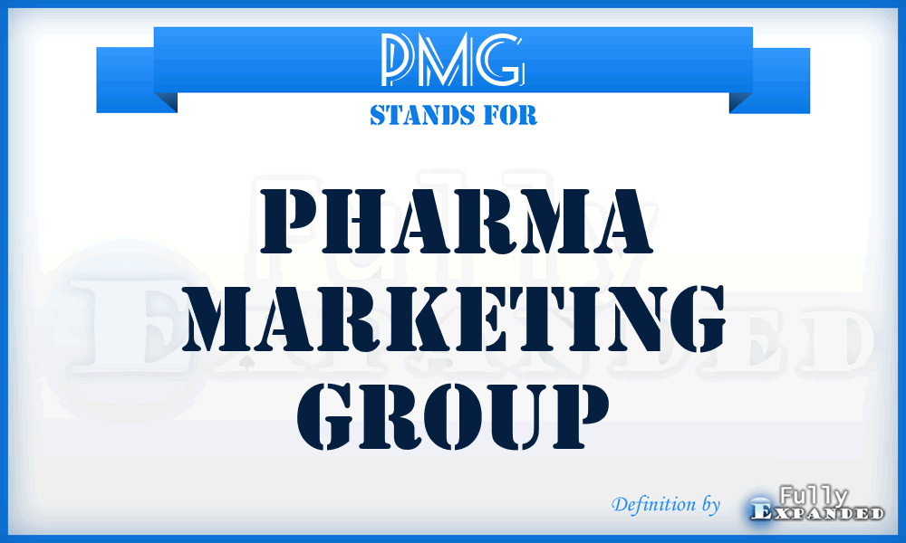 PMG - Pharma Marketing Group