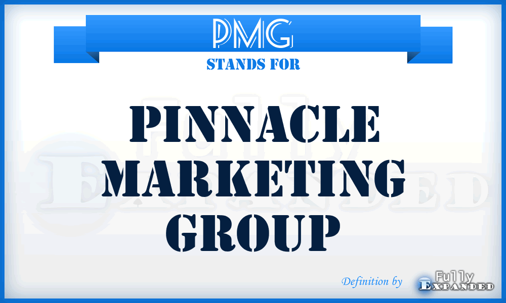 PMG - Pinnacle Marketing Group