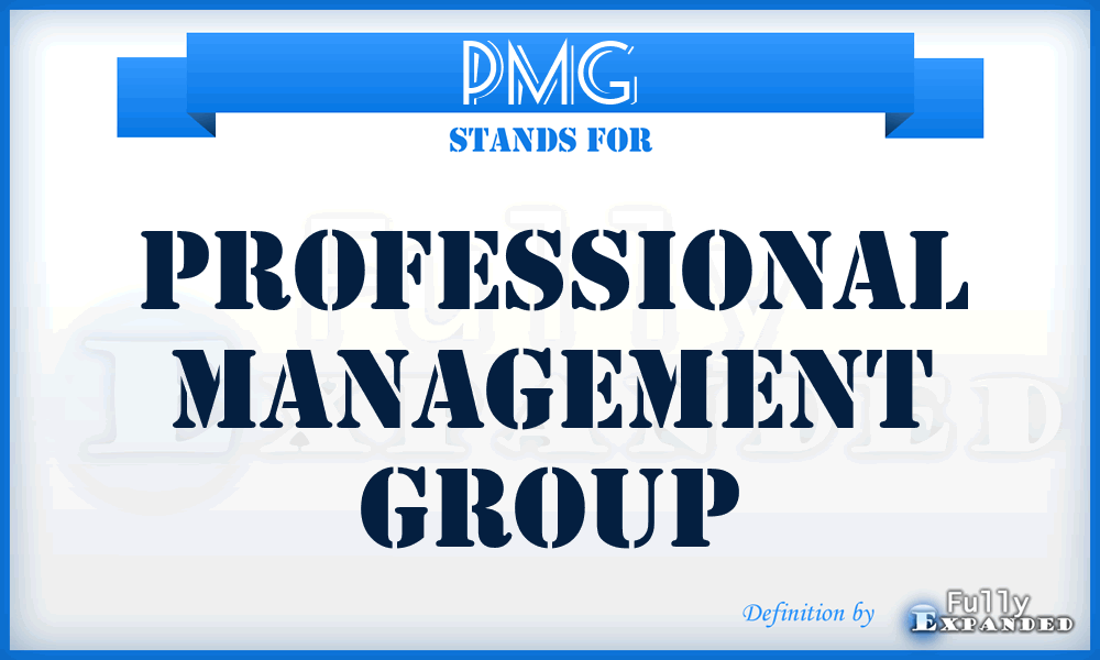 PMG - Professional Management Group