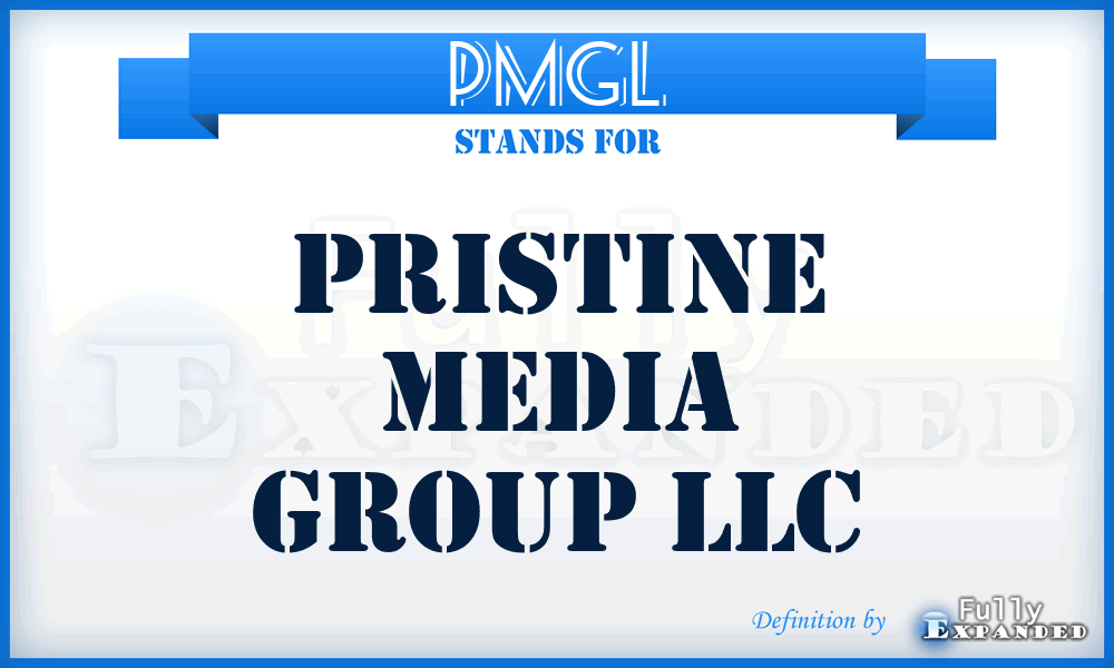 PMGL - Pristine Media Group LLC