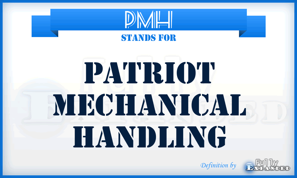 PMH - Patriot Mechanical Handling