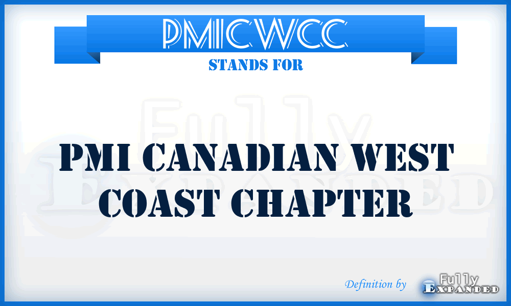PMICWCC - PMI Canadian West Coast Chapter