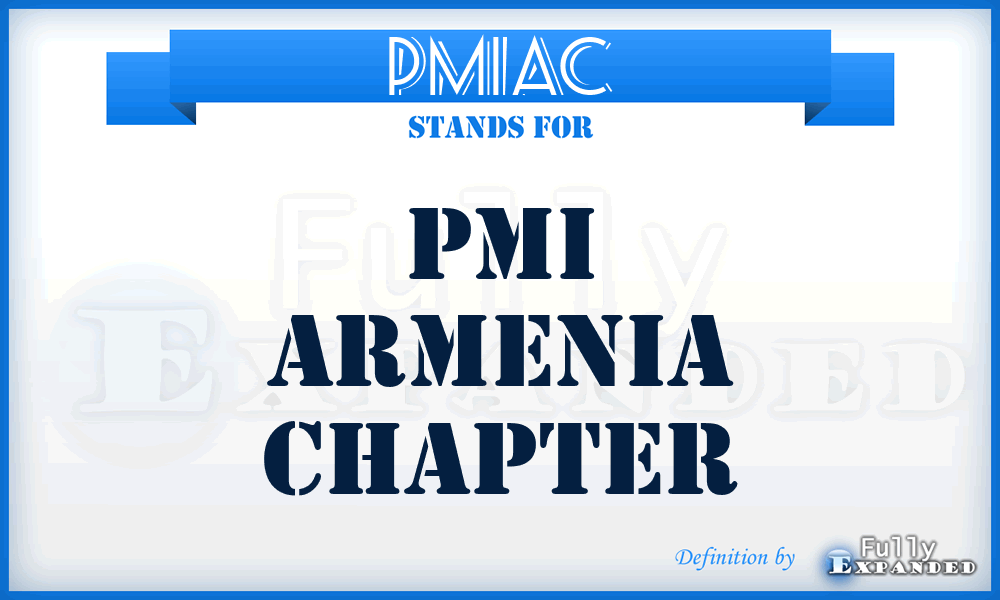 PMIAC - PMI Armenia Chapter