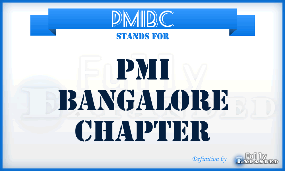 PMIBC - PMI Bangalore Chapter
