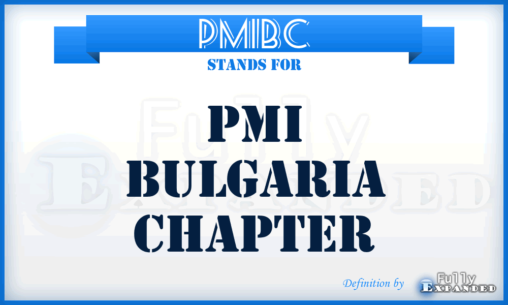PMIBC - PMI Bulgaria Chapter
