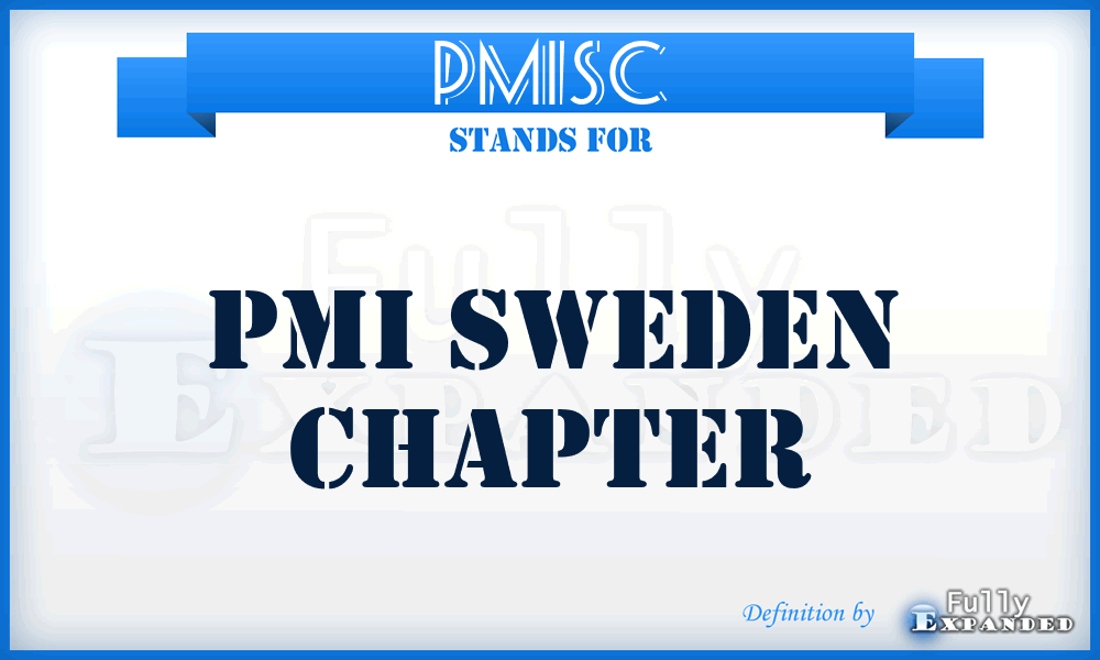 PMISC - PMI Sweden Chapter