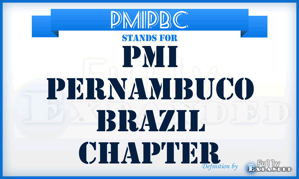 PMIPBC - PMI Pernambuco Brazil Chapter