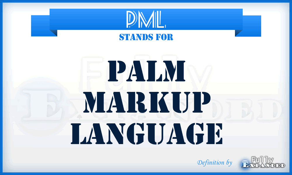 PML - Palm Markup Language