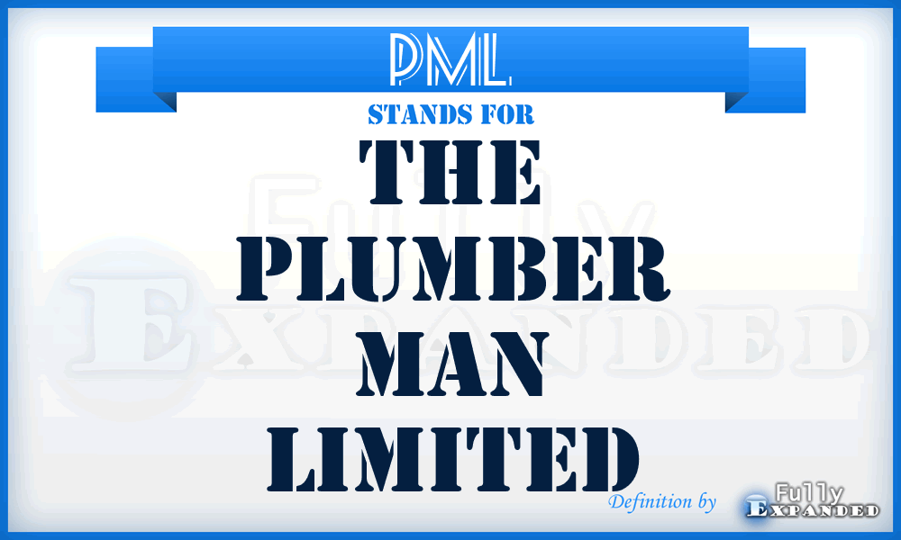 PML - The Plumber Man Limited