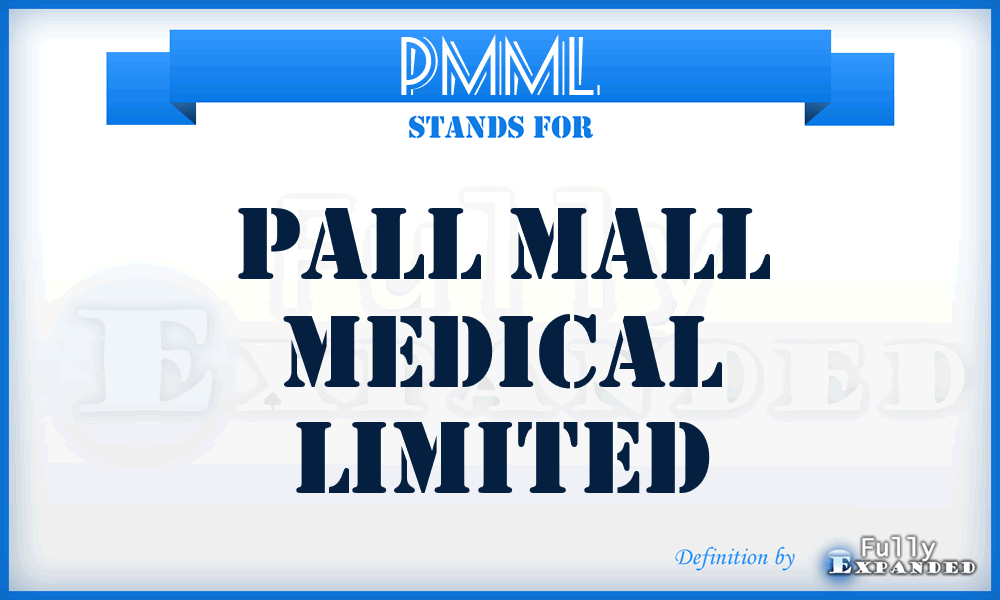 PMML - Pall Mall Medical Limited