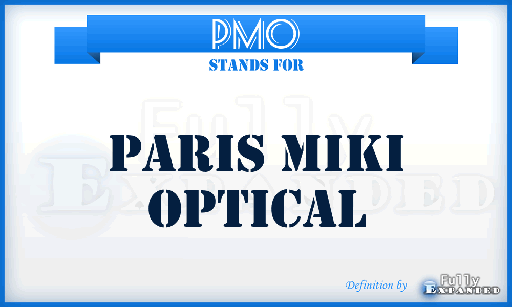 PMO - Paris Miki Optical