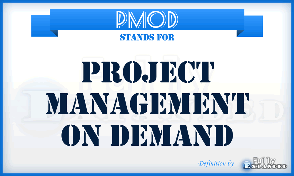 PMOD - Project Management On Demand