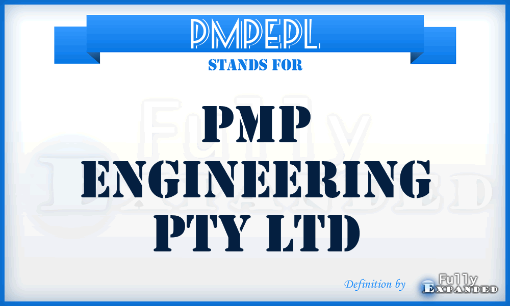 PMPEPL - PMP Engineering Pty Ltd