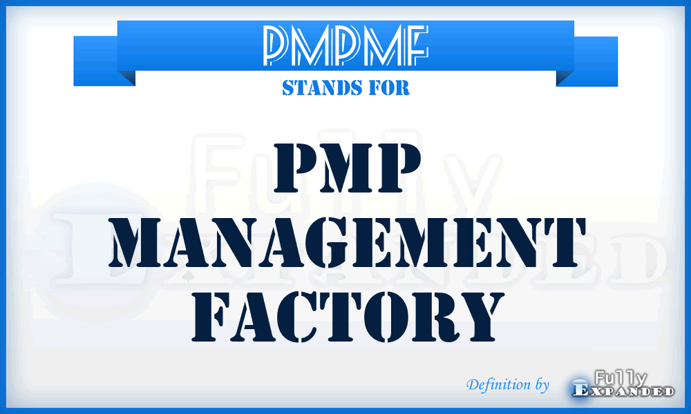 PMPMF - PMP Management Factory