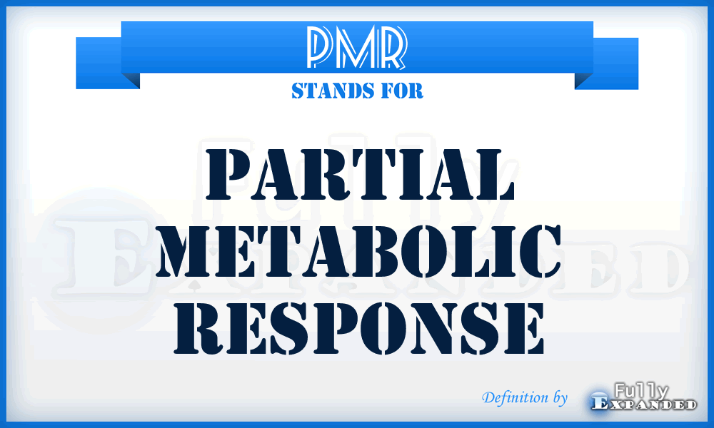 PMR - Partial Metabolic Response