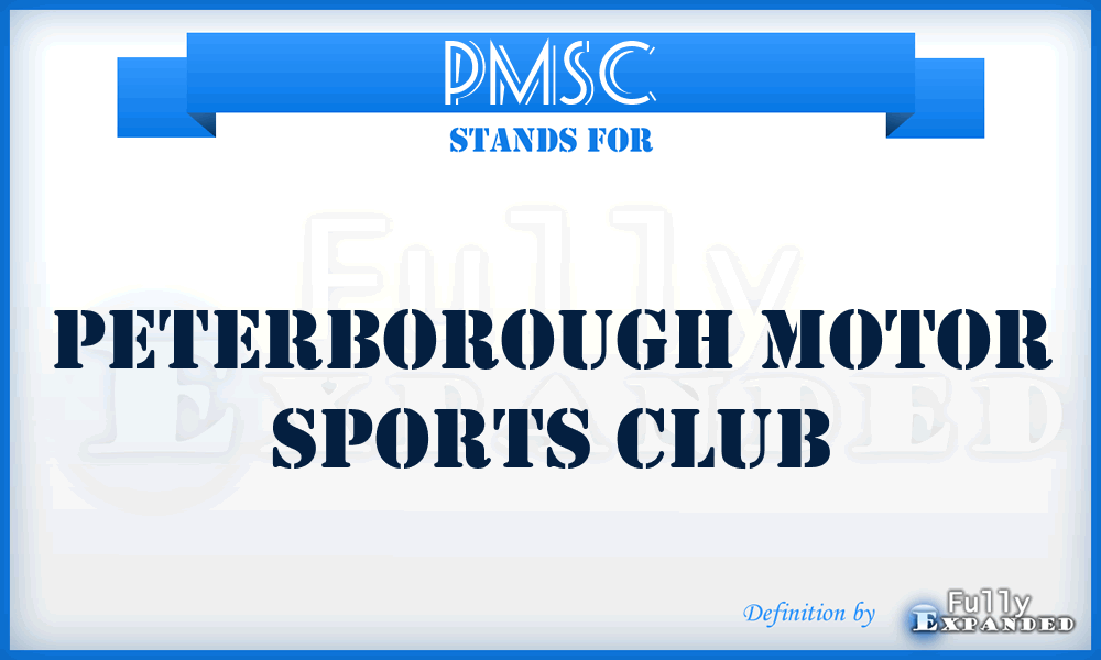 PMSC - Peterborough Motor Sports Club