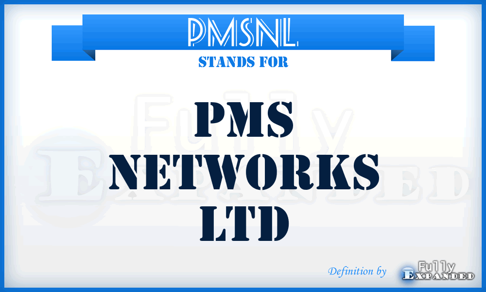 PMSNL - PMS Networks Ltd