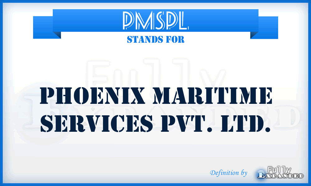 PMSPL - Phoenix Maritime Services Pvt. Ltd.