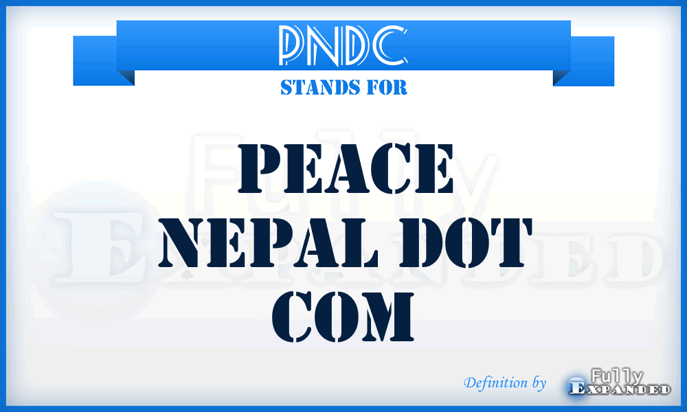 PNDC - Peace Nepal Dot Com