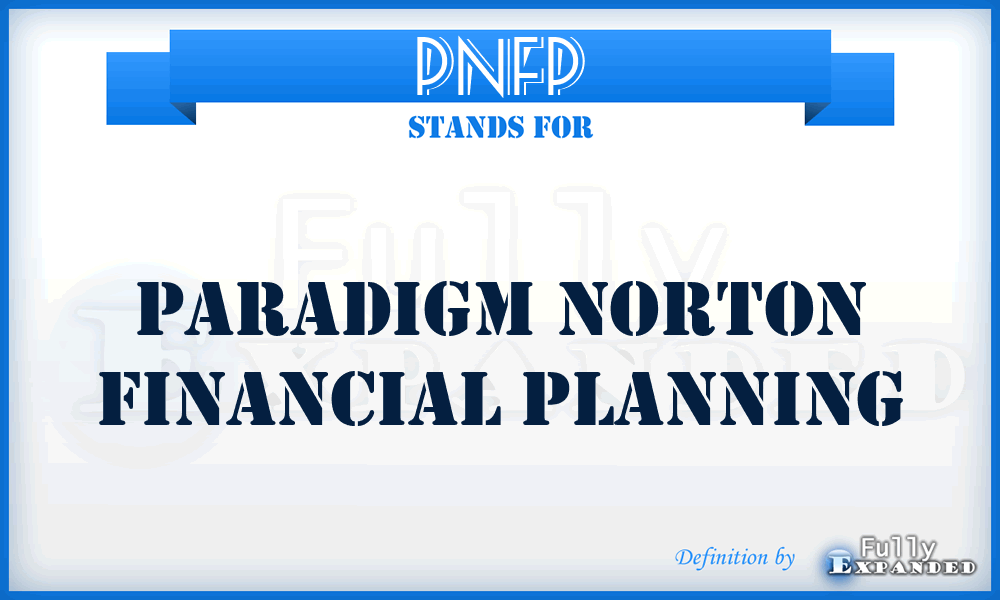 PNFP - Paradigm Norton Financial Planning