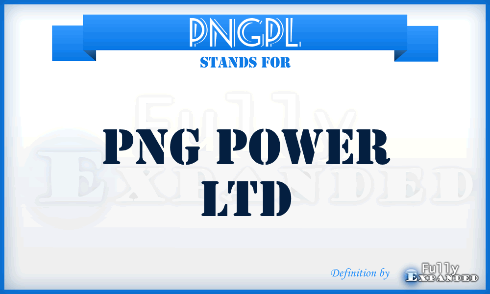 PNGPL - PNG Power Ltd