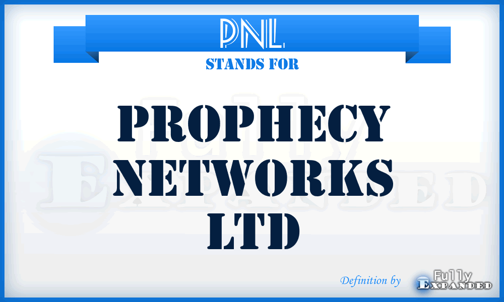 PNL - Prophecy Networks Ltd