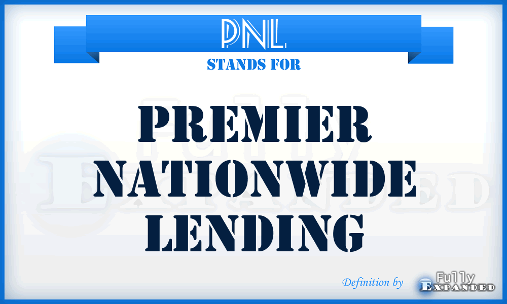 PNL - Premier Nationwide Lending