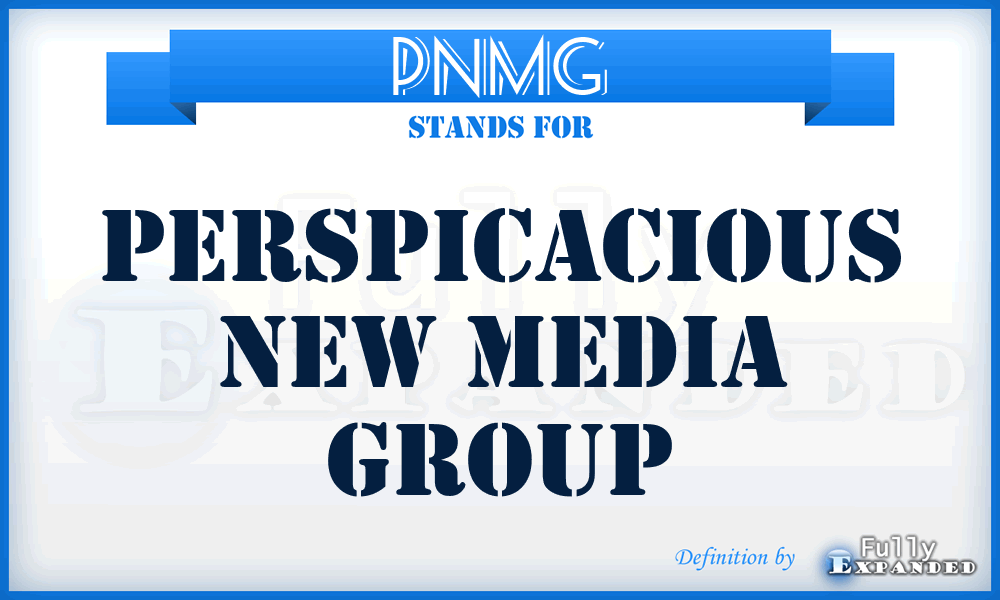 PNMG - Perspicacious New Media Group
