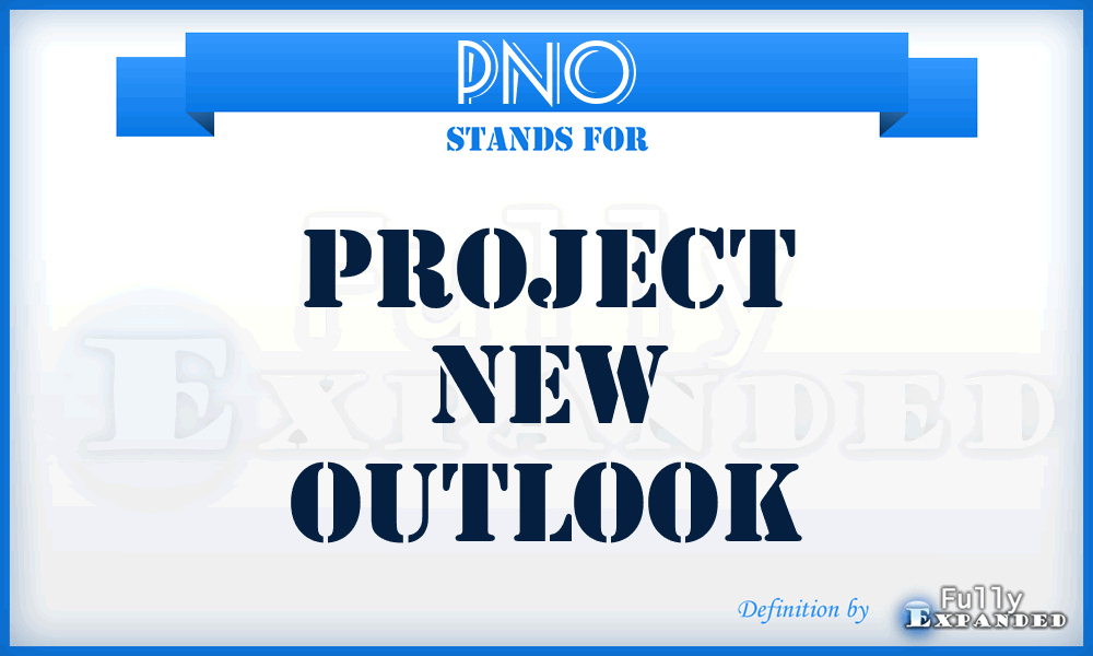 PNO - Project New Outlook