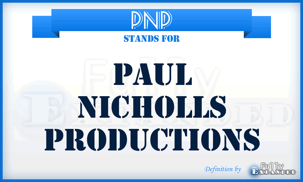 PNP - Paul Nicholls Productions