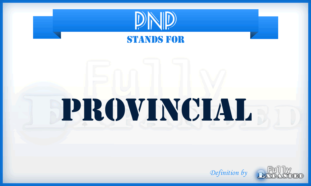 PNP - Provincial