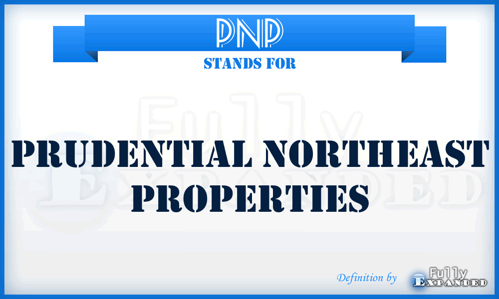PNP - Prudential Northeast Properties