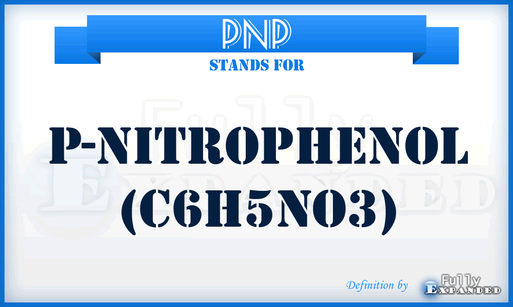 PNP - p-NitroPhenol (C6H5NO3)