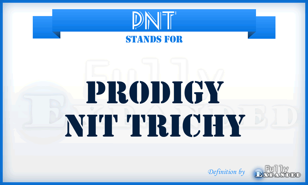 PNT - Prodigy Nit Trichy