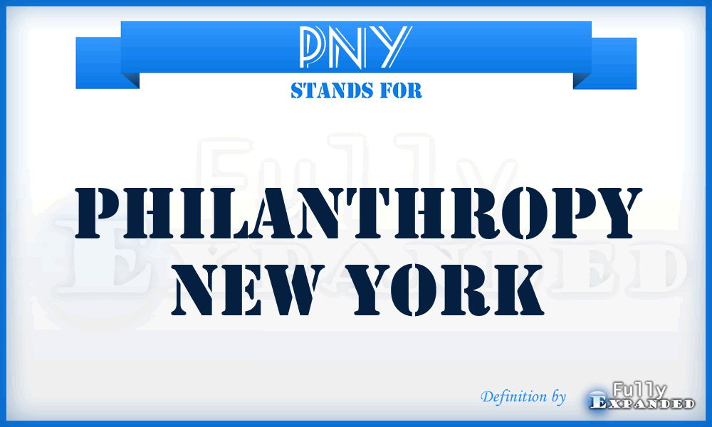 PNY - Philanthropy New York