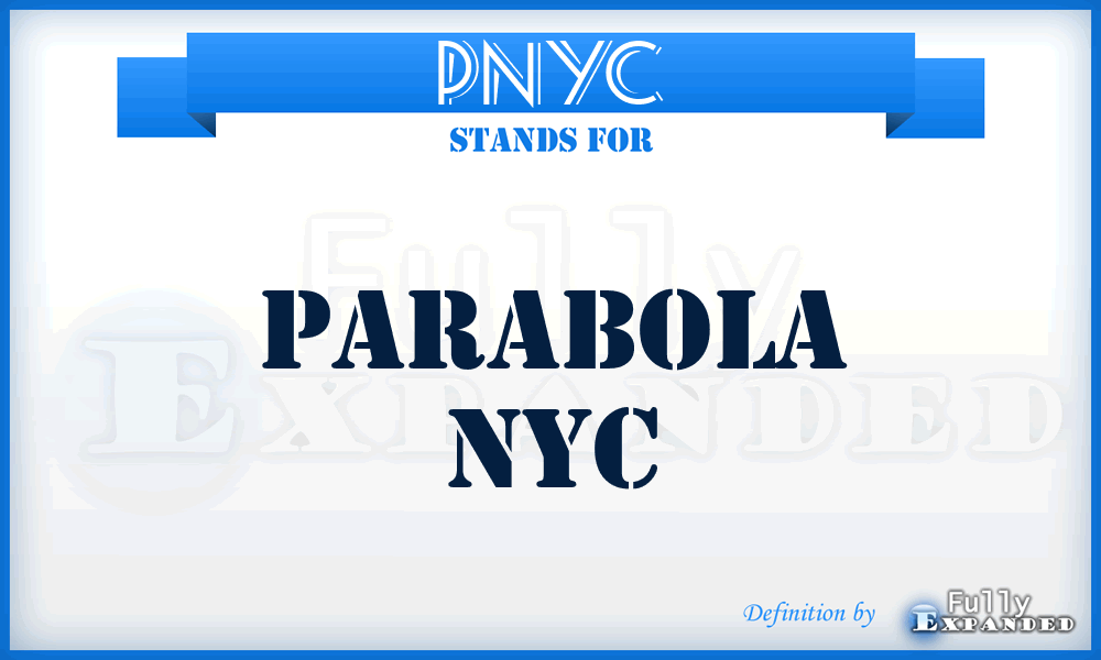 PNYC - Parabola NYC