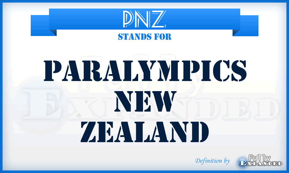 PNZ - Paralympics New Zealand