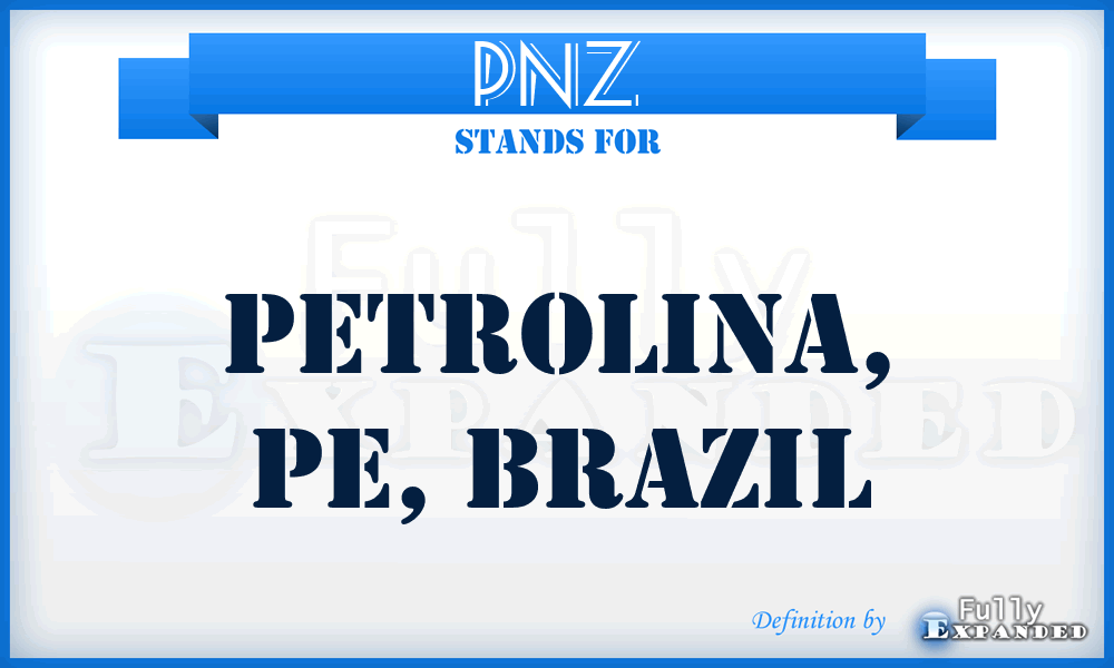 PNZ - Petrolina, PE, Brazil