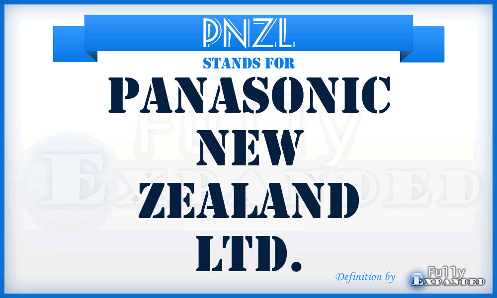 PNZL - Panasonic New Zealand Ltd.